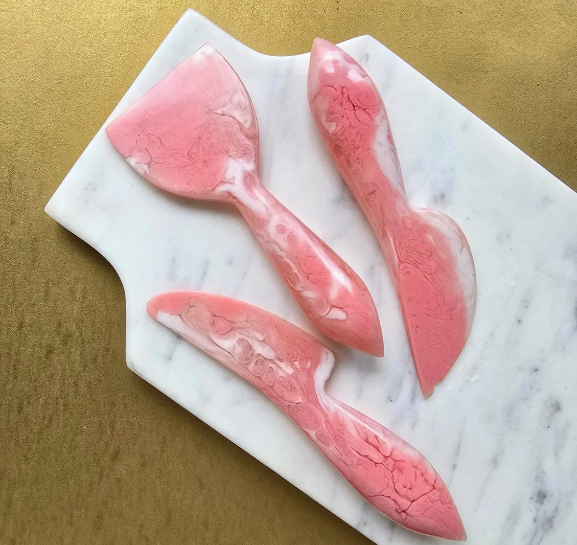 Resin cheese knife set - Pink