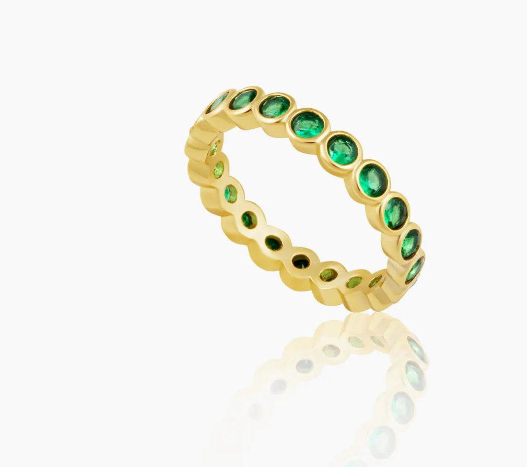 Stackable ring - Emerald