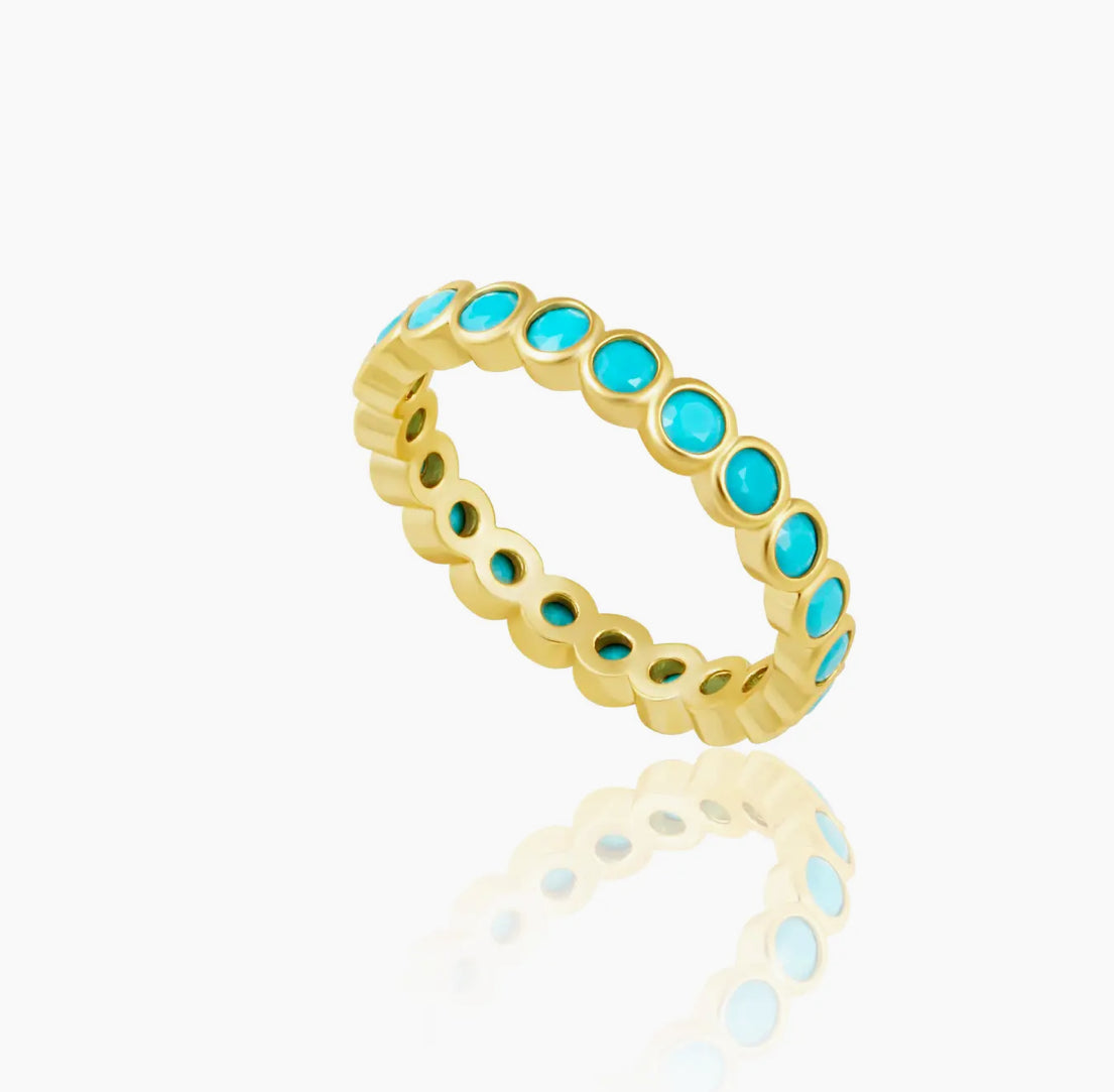 Stackable ring - turquoise