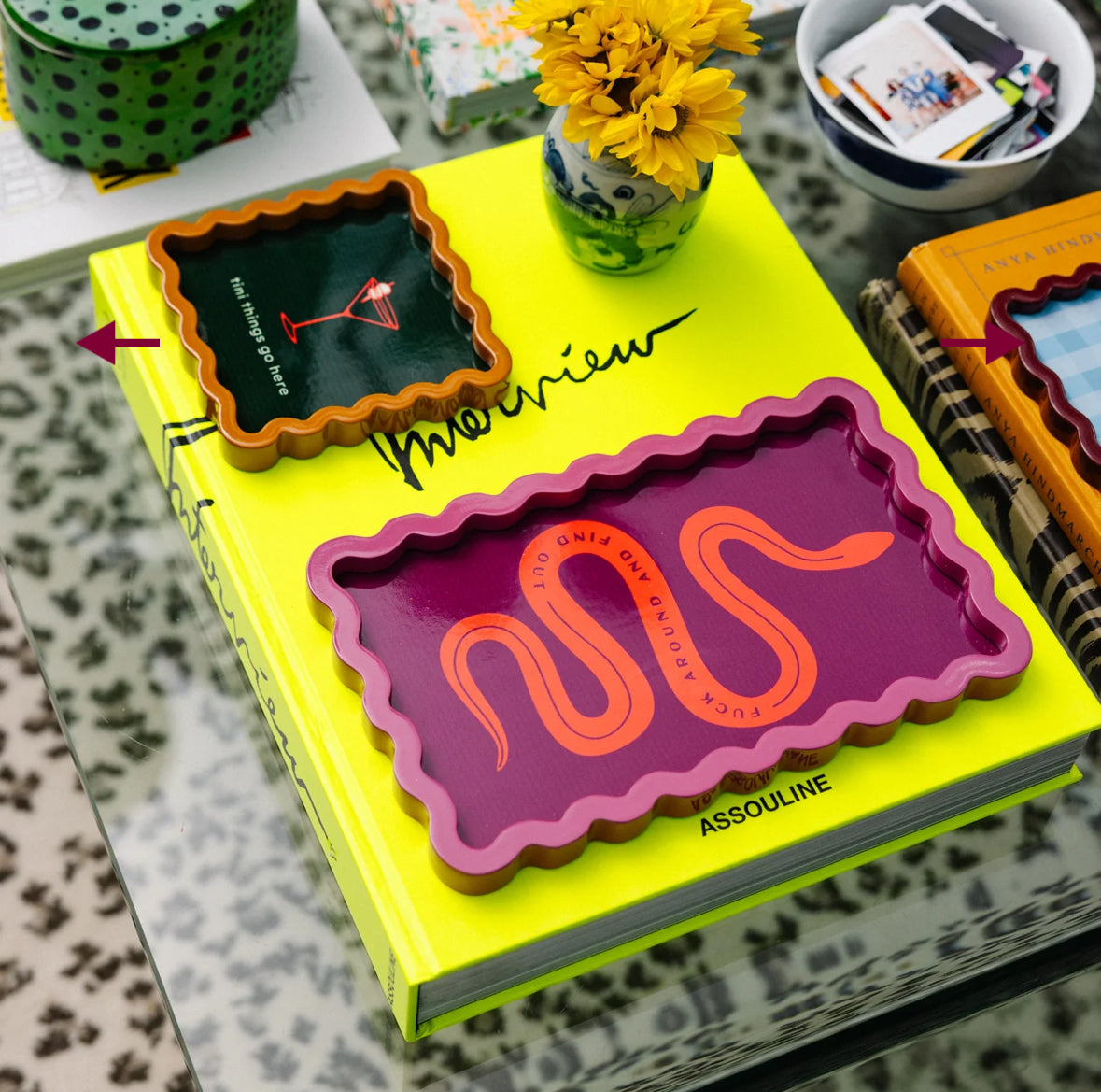 Lacquer Tray- Plum