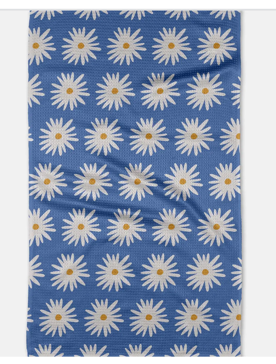 Tea towel - Blue Daisy
