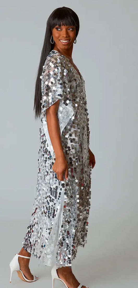Sequin caftan