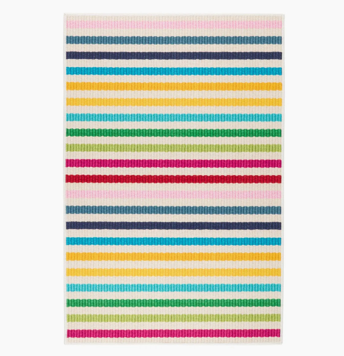 Machine washable rug - Rainbow Stripe