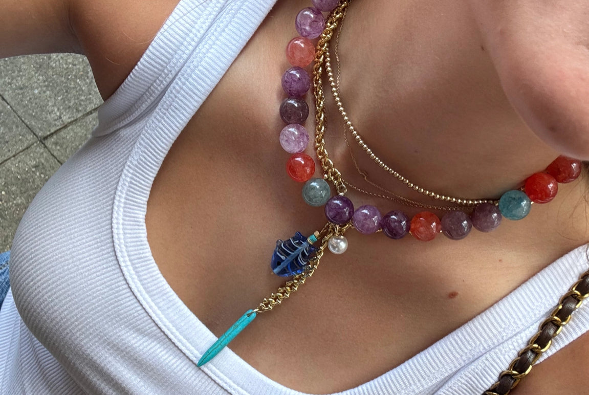 Gum drop necklace