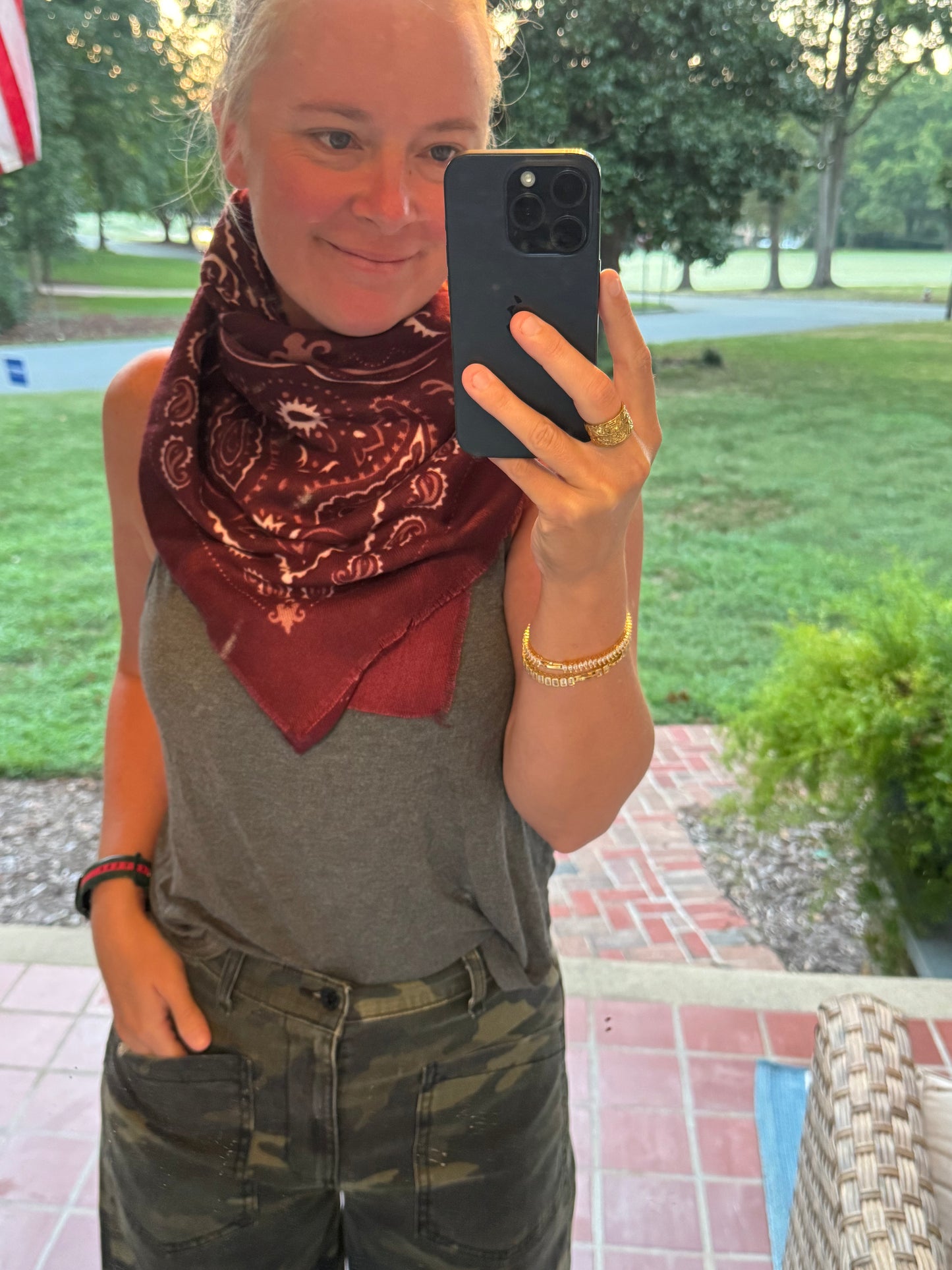 Bandana Scarf (Maroon)