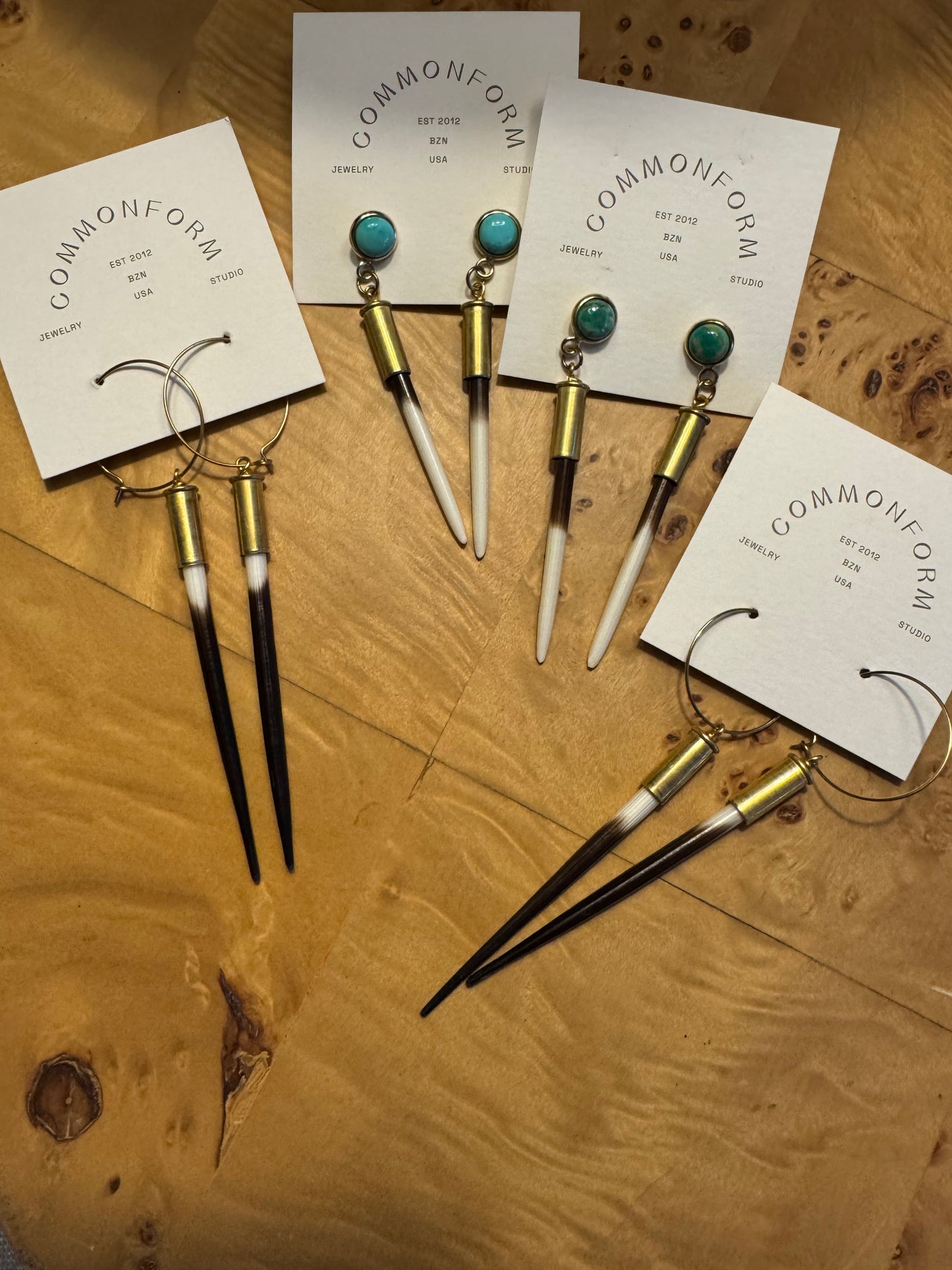 Quill stud earrings