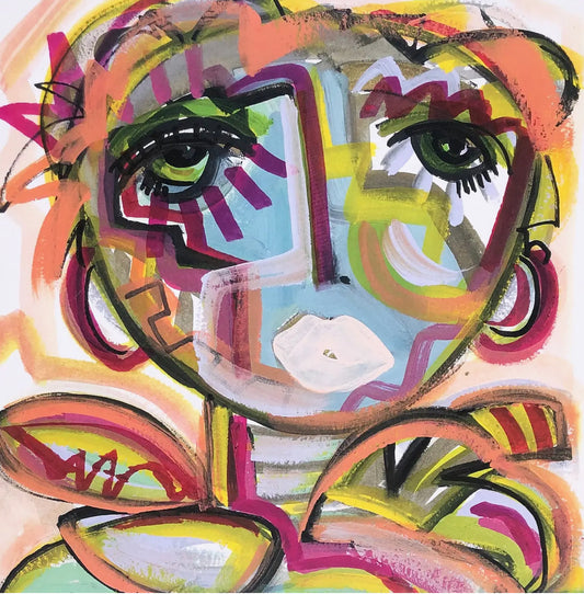 Chica print framed 10x10
