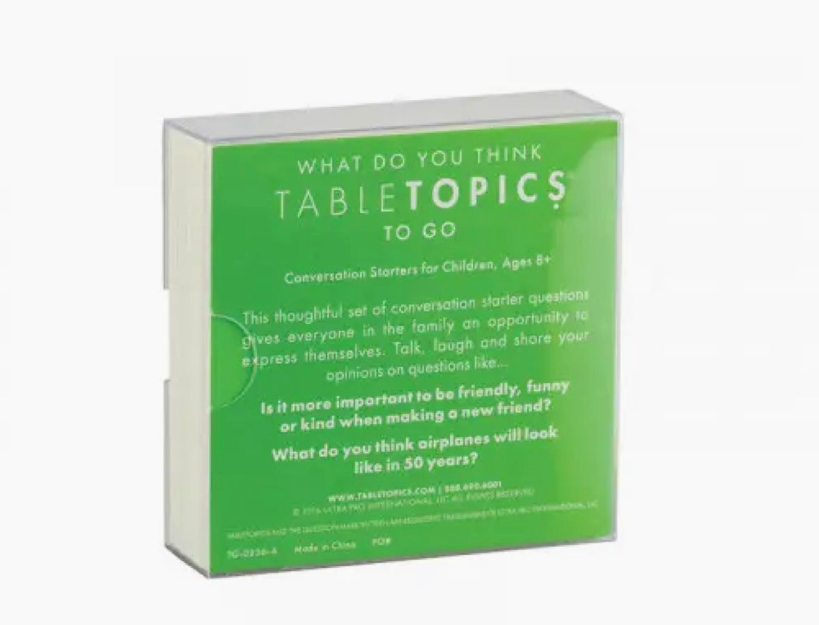 Table Topics cards to go!