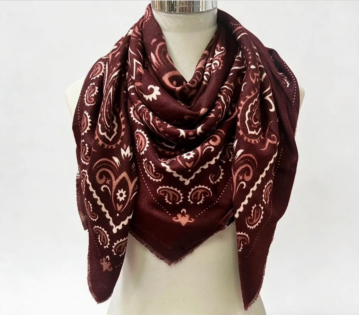 Bandana Scarf  (Maroon)