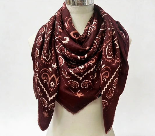 Bandana Scarf  (Maroon)