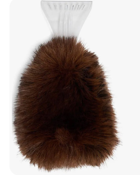 Brown Short Ice Scraper