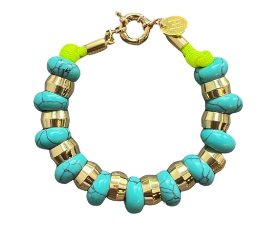 Semi Precious Bracelet- Turquoise