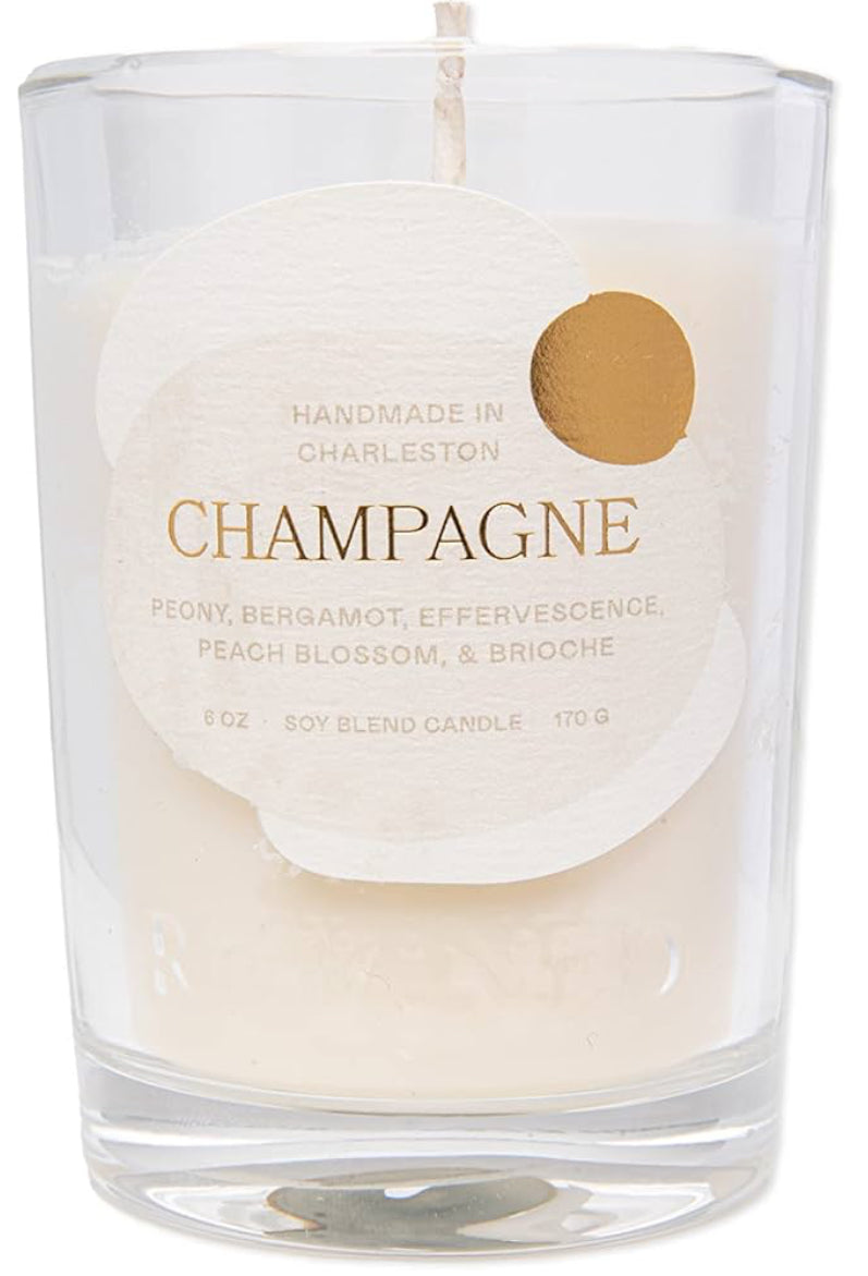 Rewined candle 6oz - Champagne