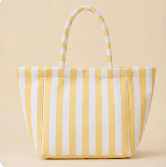 Terry cloth bag -yellow