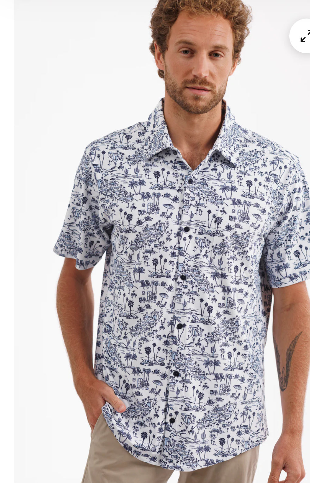 Boatyard Blue Oasis Shirt (Mens)