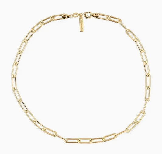 Carrie paper clip necklace-20”