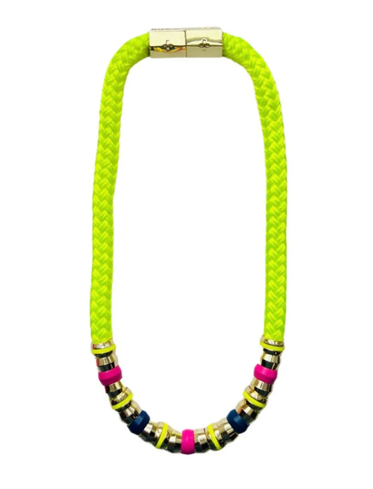 Skinny classic necklace- Neon