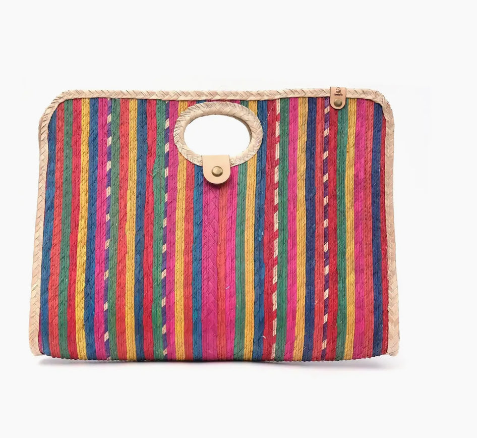 Fiesta woven clutch