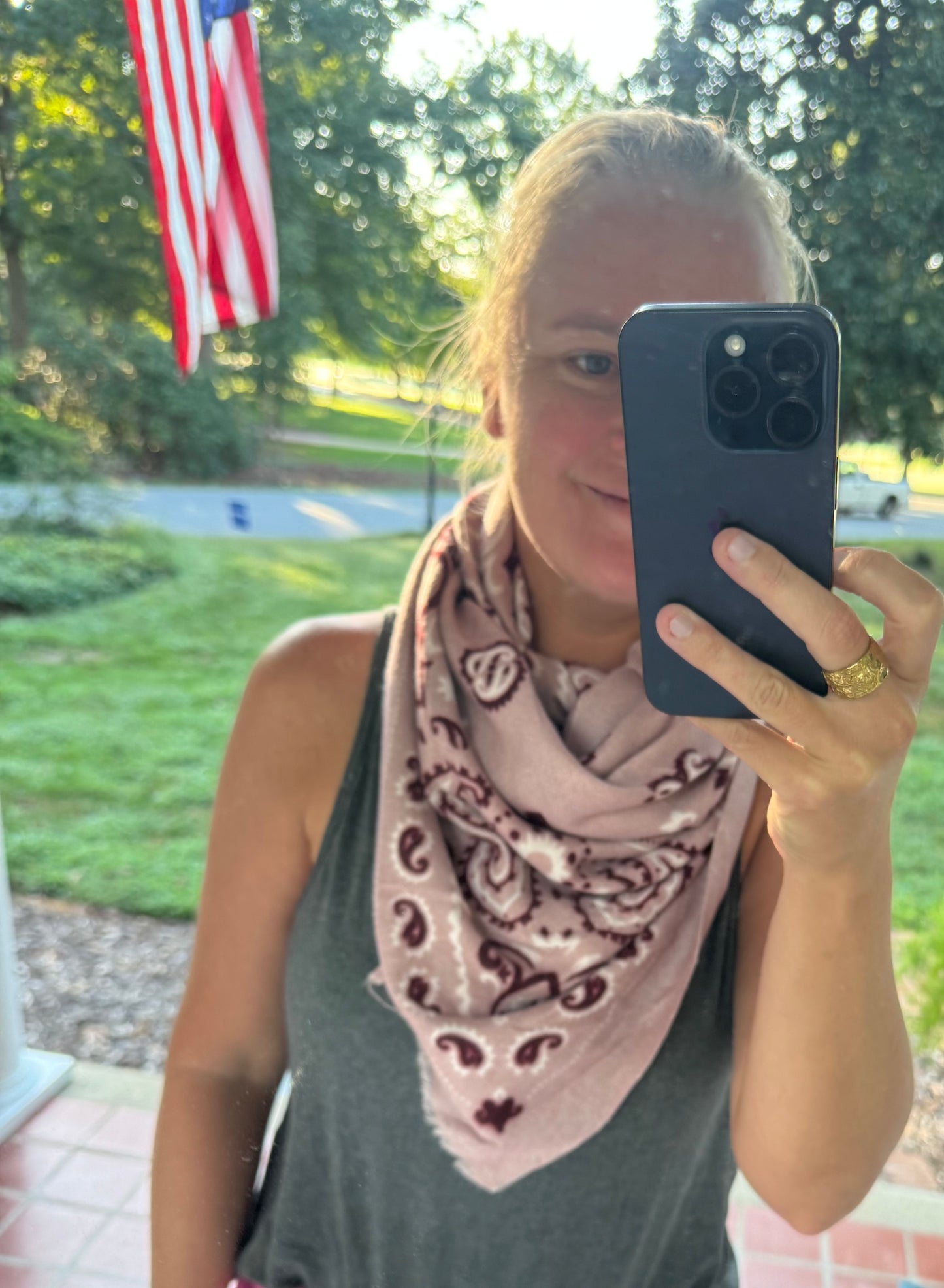 Bandana Scarf  (Pink)