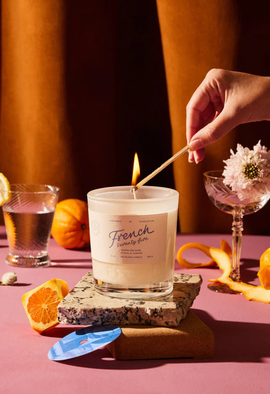 Rewined candle 6oz - French 75
