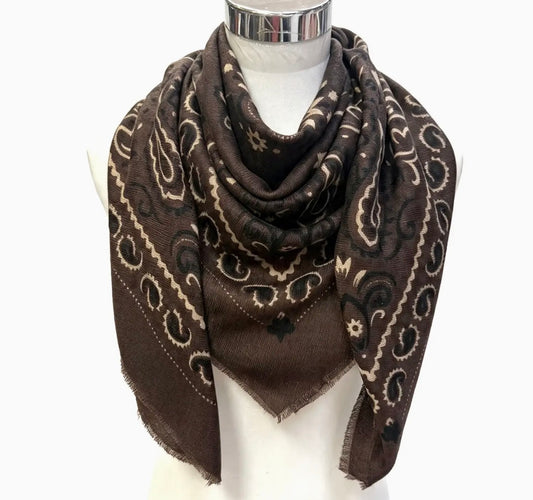 Bandana Scarf  (Brown)