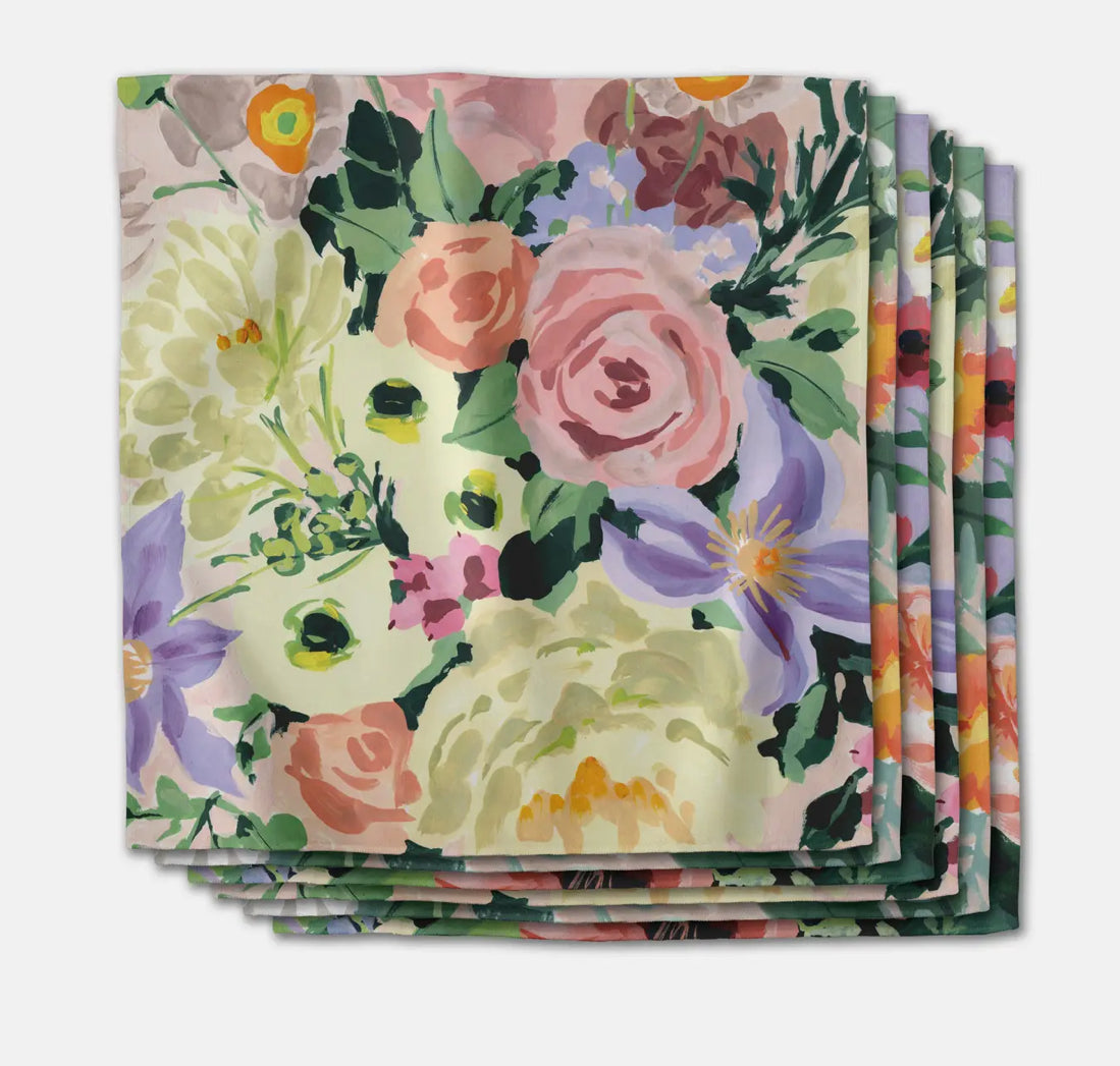 Dinner napkin set - Multi Floral