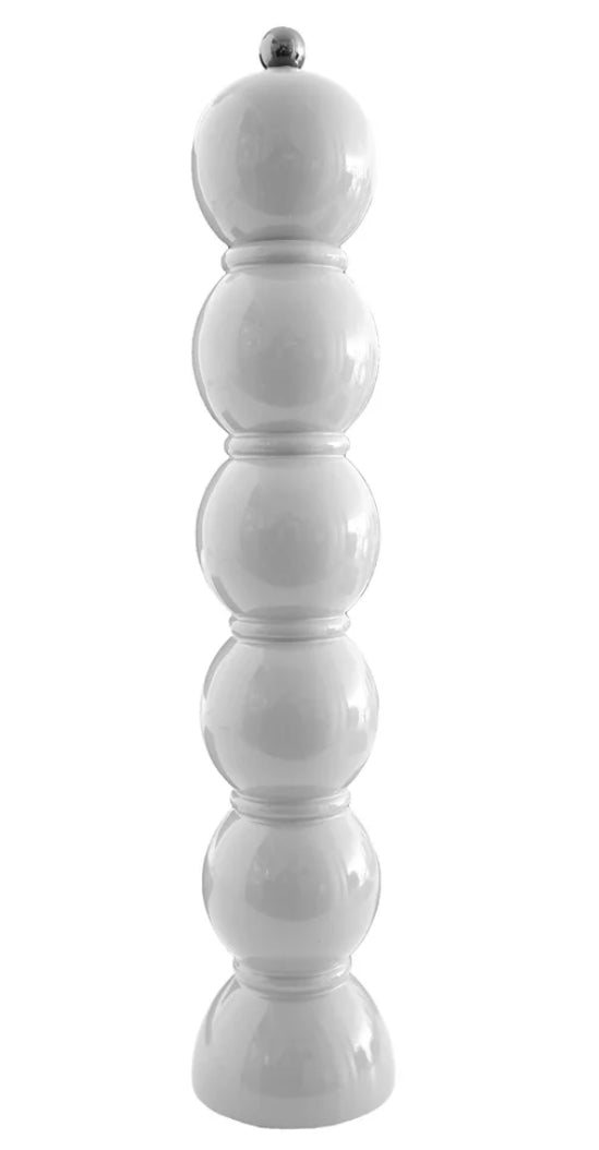 Grand bobbin Salt or Pepper grinder - White