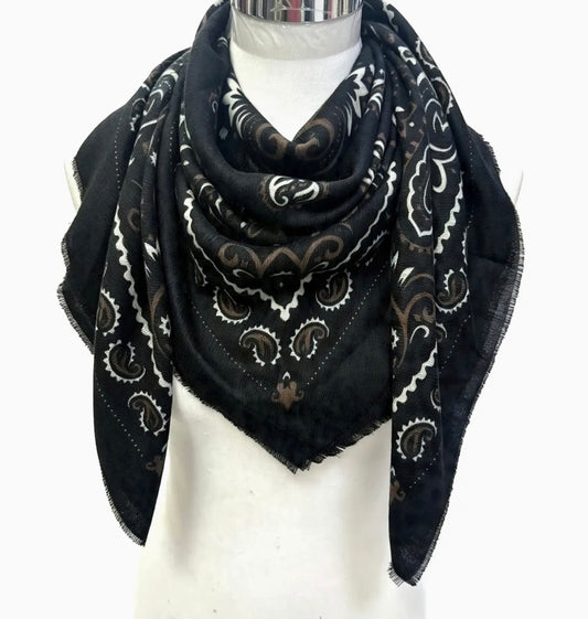 Bandana Scarf  (Black)