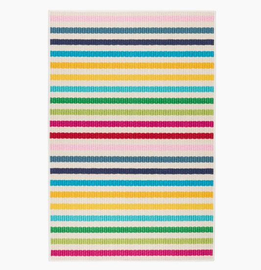 Machine washable rug - Rainbow Stripe