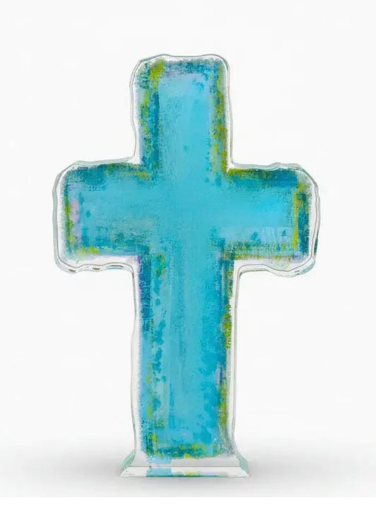 Teal cross-medium
