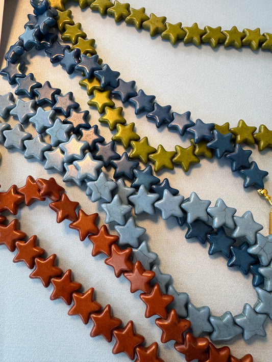 star necklace- darker blue Small
