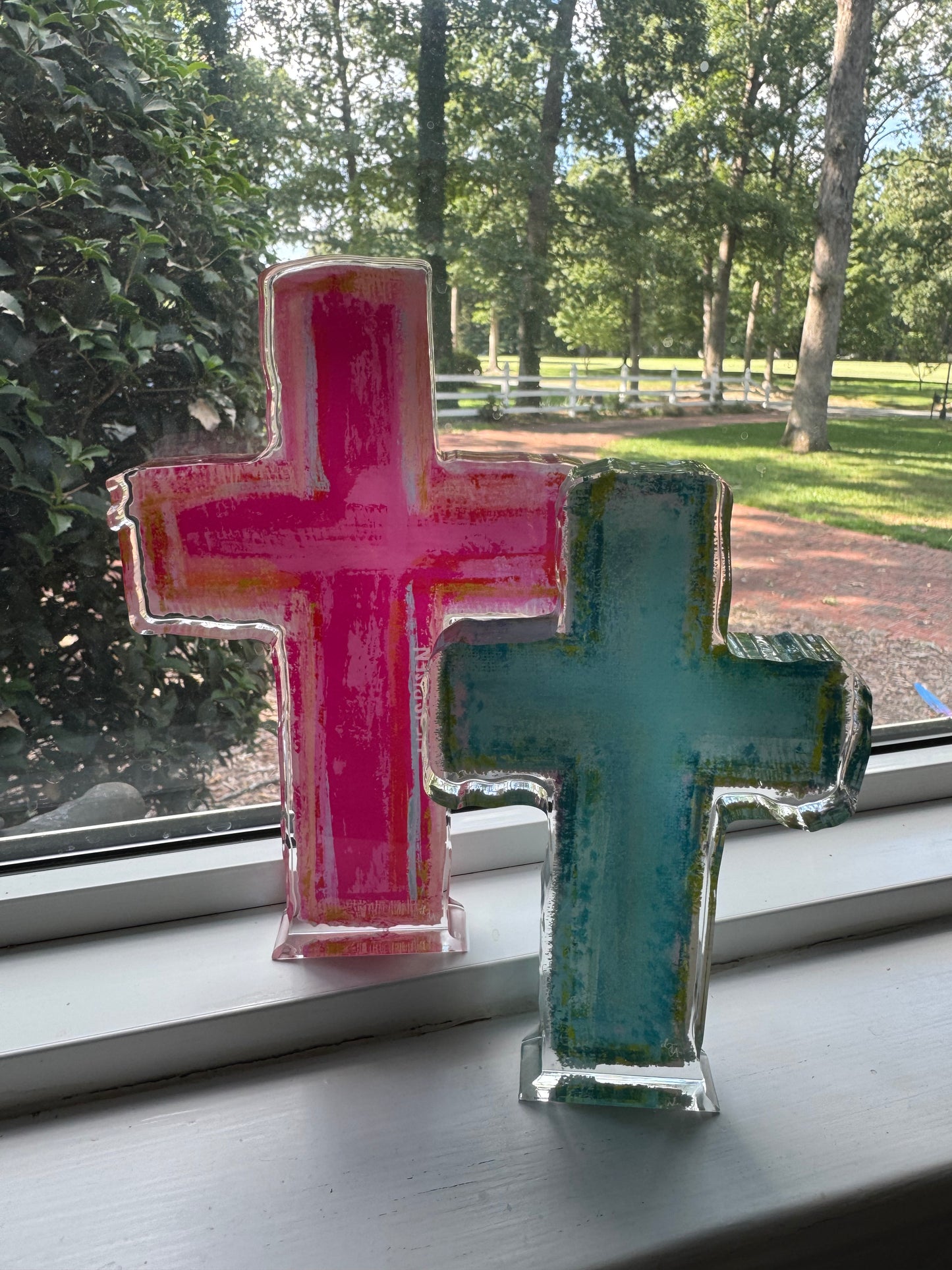 Teal cross-medium