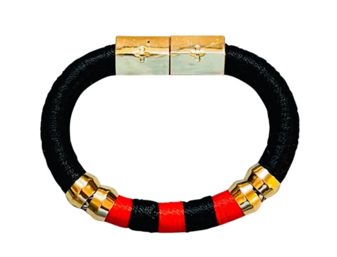 Holst & Lee Black and Red Bracelet