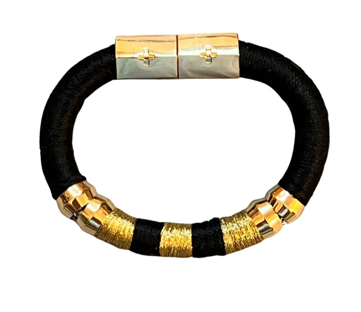 Holst & Lee Black and Gold Bracelet